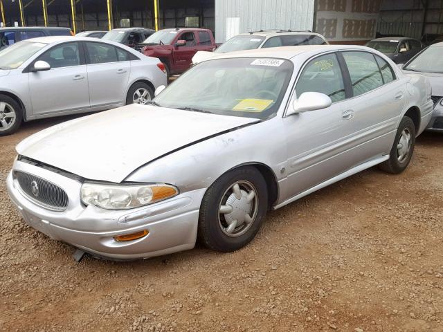 1G4HP54K8Y4132172 - 2000 BUICK LESABRE CU SILVER photo 2