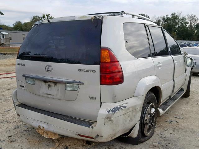 JTJBT20X440041940 - 2004 LEXUS GX 470 WHITE photo 4