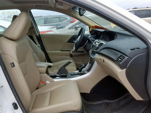 1HGCR2F84EA231837 - 2014 HONDA ACCORD EXL WHITE photo 5