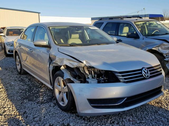 1VWBH7A34DC133834 - 2013 VOLKSWAGEN PASSAT SE SILVER photo 1