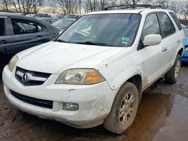 2HNYD18806H548389 - 2006 ACURA MDX TOURIN WHITE photo 2