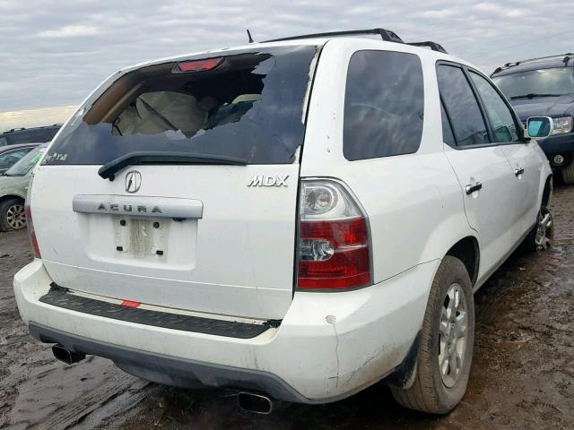 2HNYD18806H548389 - 2006 ACURA MDX TOURIN WHITE photo 4