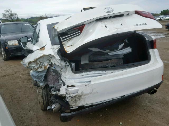 JTHBF1D21E5034711 - 2014 LEXUS IS 250 WHITE photo 3