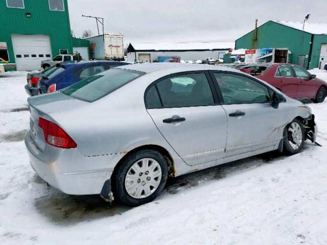 2HGFA16397H032502 - 2007 HONDA CIVIC DX SILVER photo 4