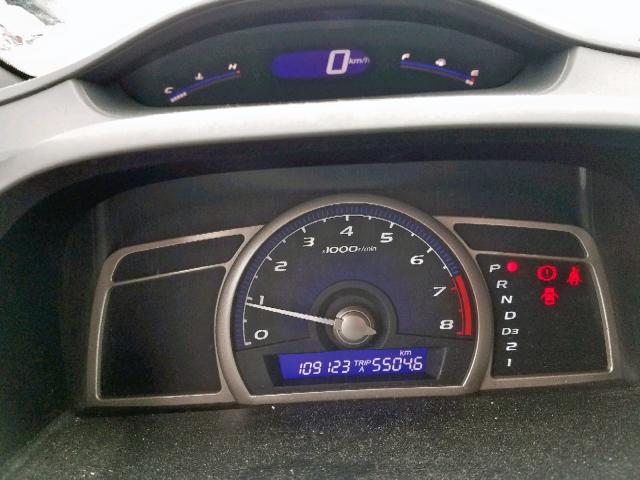 2HGFA16397H032502 - 2007 HONDA CIVIC DX SILVER photo 8