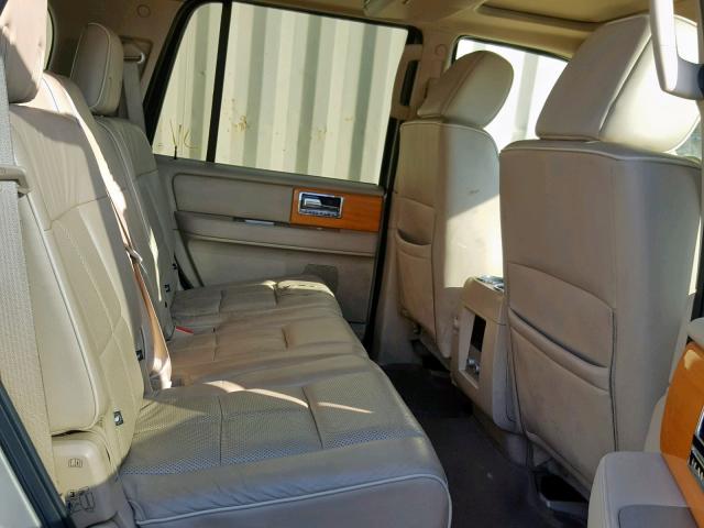 5LMFU27567LJ13643 - 2007 LINCOLN NAVIGATOR CREAM photo 6