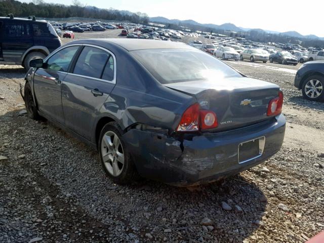 1G1ZG57B794100781 - 2009 CHEVROLET MALIBU LS GRAY photo 3