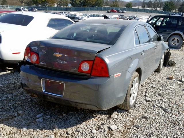 1G1ZG57B794100781 - 2009 CHEVROLET MALIBU LS GRAY photo 4