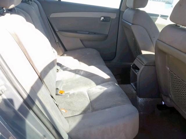 1G1ZG57B794100781 - 2009 CHEVROLET MALIBU LS GRAY photo 6