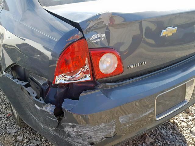 1G1ZG57B794100781 - 2009 CHEVROLET MALIBU LS GRAY photo 9
