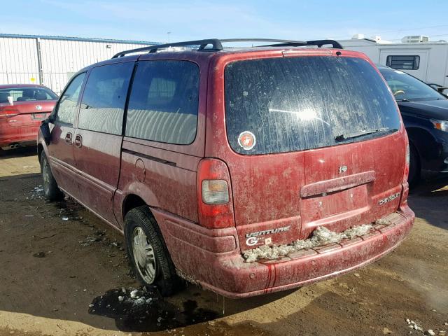 1GNDX13E02D232627 - 2002 CHEVROLET VENTURE LU MAROON photo 3