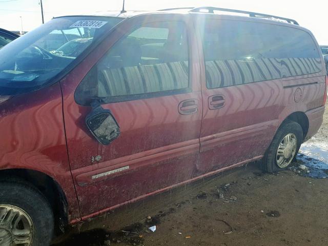 1GNDX13E02D232627 - 2002 CHEVROLET VENTURE LU MAROON photo 9