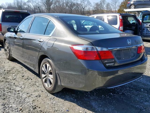 1HGCR2F39FA064185 - 2015 HONDA ACCORD LX GRAY photo 3