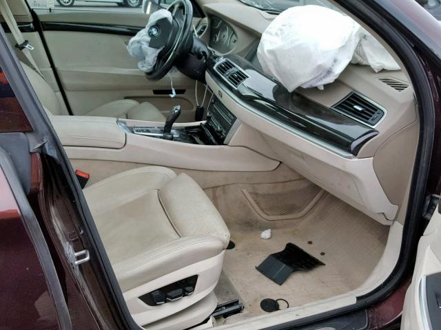 WBASP4C56BC341758 - 2011 BMW 550 XIGT PURPLE photo 5