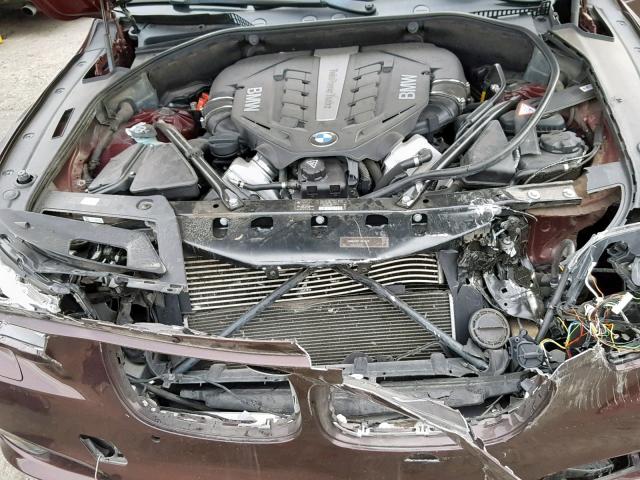 WBASP4C56BC341758 - 2011 BMW 550 XIGT PURPLE photo 7