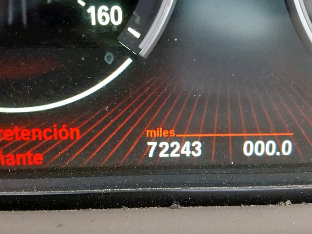 WBASP4C56BC341758 - 2011 BMW 550 XIGT PURPLE photo 8