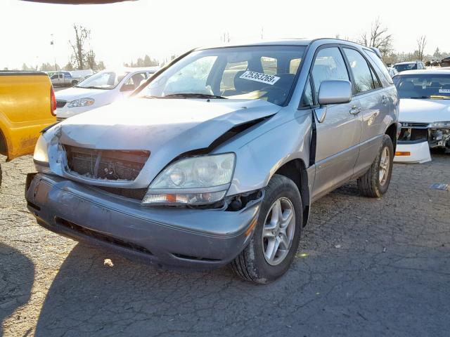 JTJHF10U130314977 - 2003 LEXUS RX 300 SILVER photo 2