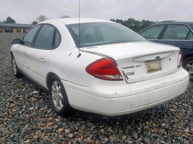 1FAFP56U06A122640 - 2006 FORD TAURUS SEL WHITE photo 3