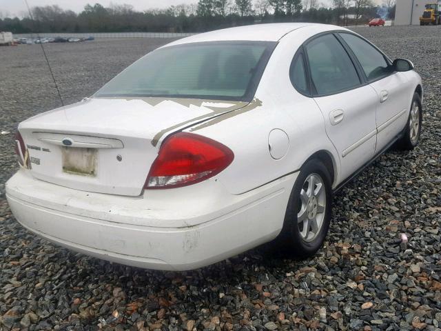 1FAFP56U06A122640 - 2006 FORD TAURUS SEL WHITE photo 4