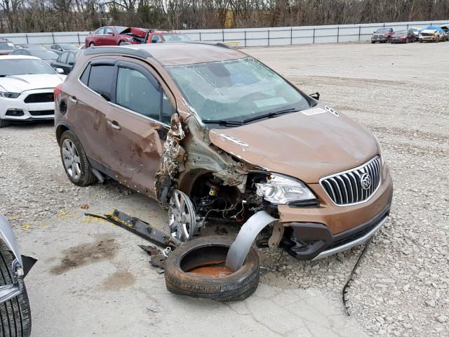 KL4CJCSB6GB553593 - 2016 BUICK ENCORE BROWN photo 1