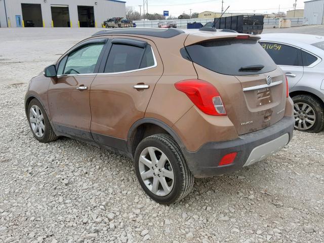 KL4CJCSB6GB553593 - 2016 BUICK ENCORE BROWN photo 3
