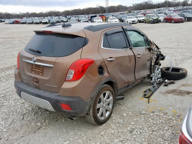 KL4CJCSB6GB553593 - 2016 BUICK ENCORE BROWN photo 4