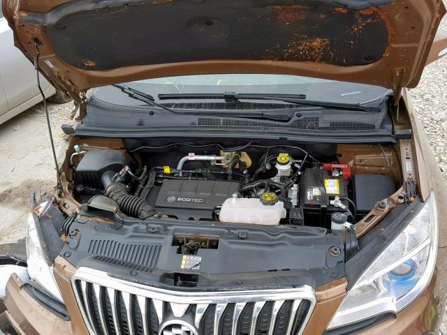 KL4CJCSB6GB553593 - 2016 BUICK ENCORE BROWN photo 7