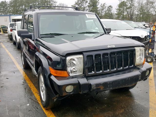1J8HH48N76C157186 - 2006 JEEP COMMANDER BLACK photo 1