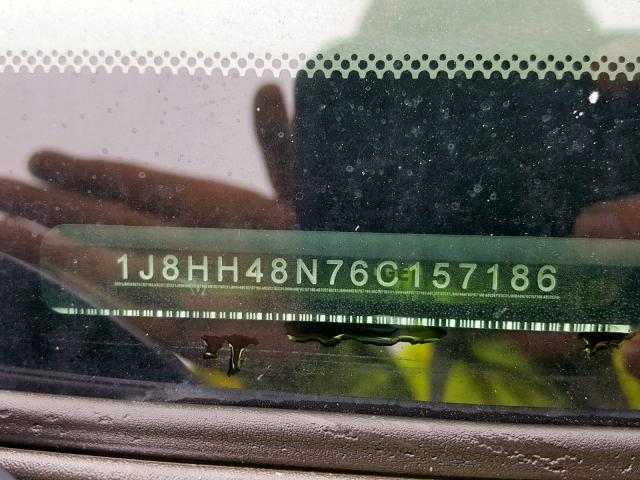 1J8HH48N76C157186 - 2006 JEEP COMMANDER BLACK photo 10