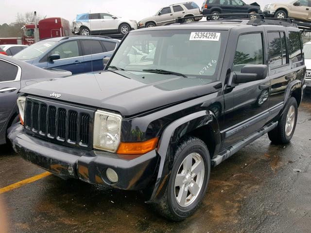 1J8HH48N76C157186 - 2006 JEEP COMMANDER BLACK photo 2