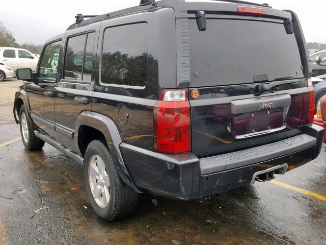 1J8HH48N76C157186 - 2006 JEEP COMMANDER BLACK photo 3
