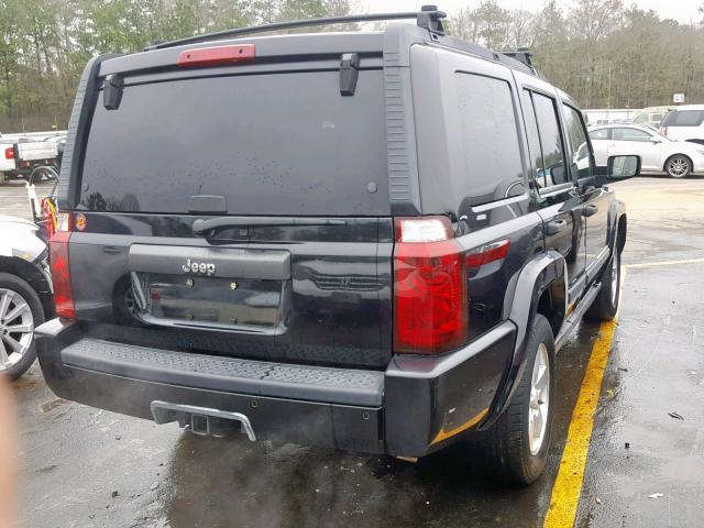 1J8HH48N76C157186 - 2006 JEEP COMMANDER BLACK photo 4