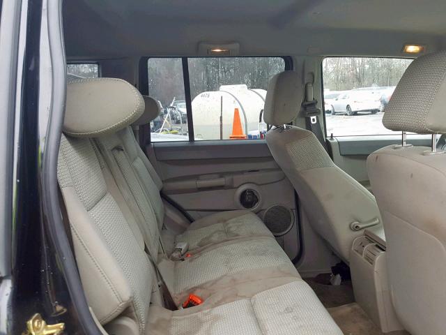 1J8HH48N76C157186 - 2006 JEEP COMMANDER BLACK photo 6