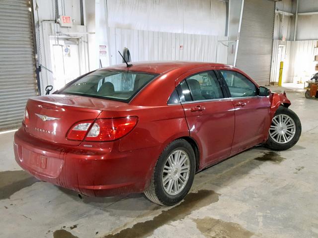 1C3LC56J28N138661 - 2008 CHRYSLER SEBRING TO MAROON photo 4