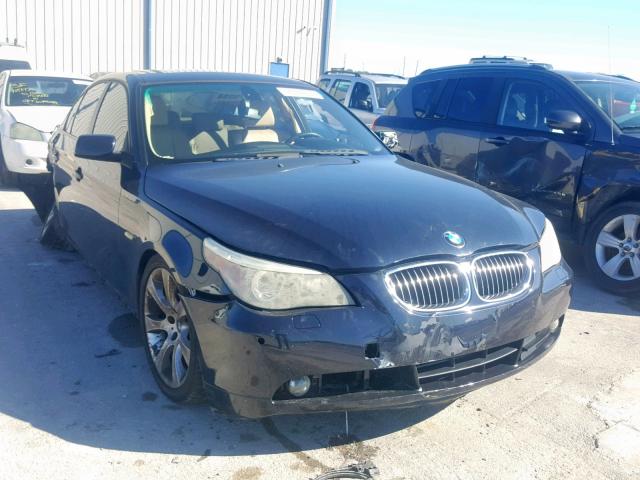 WBANB53556CP02095 - 2006 BMW 550 I BLUE photo 1