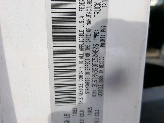 3C6TRVBG9FE500806 - 2015 RAM PROMASTER 白色 照片 10