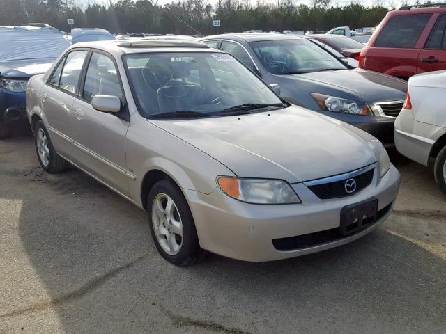 JM1BJ225920534076 - 2002 MAZDA PROTEGE DX BEIGE photo 1