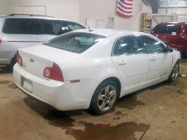 1G1ZB5EB3AF312362 - 2010 CHEVROLET MALIBU LS WHITE photo 4