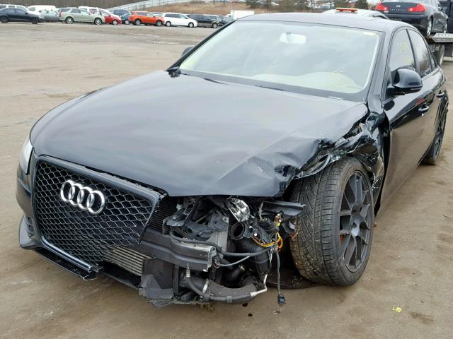 WAULF78K39N015101 - 2009 AUDI A4 2.0T QU BLACK photo 2