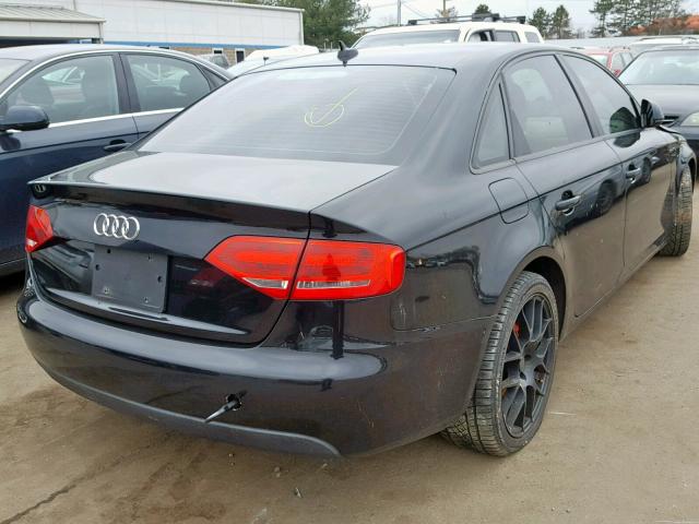 WAULF78K39N015101 - 2009 AUDI A4 2.0T QU BLACK photo 4