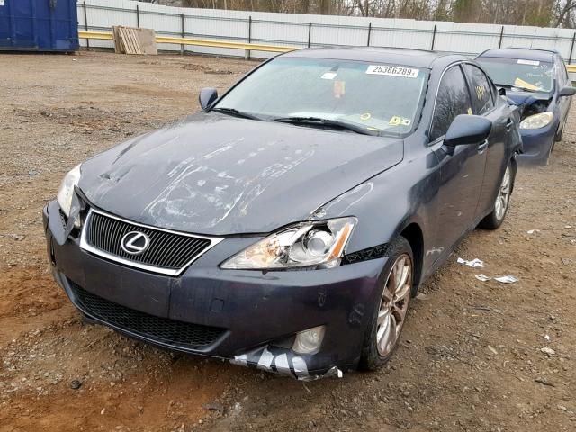 JTHCK262475010294 - 2007 LEXUS IS 250 GRAY photo 2