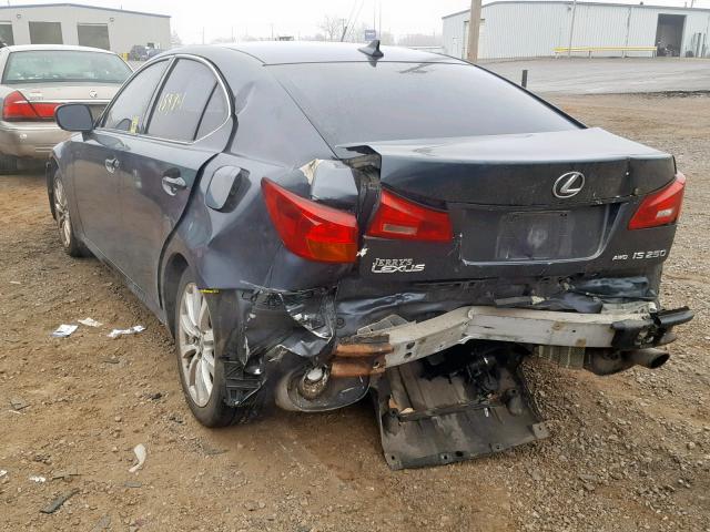 JTHCK262475010294 - 2007 LEXUS IS 250 GRAY photo 3