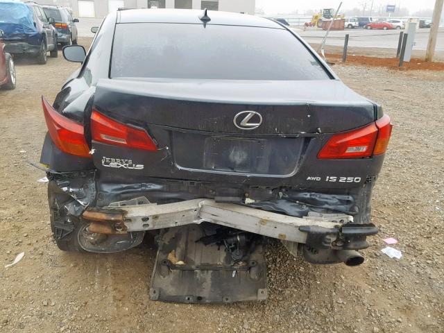 JTHCK262475010294 - 2007 LEXUS IS 250 GRAY photo 9