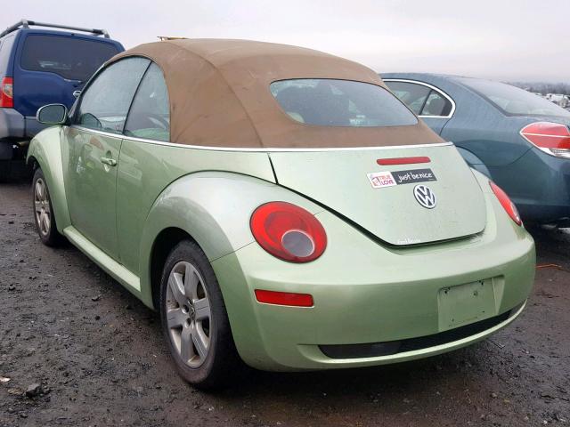3VWRG31Y57M407194 - 2007 VOLKSWAGEN NEW BEETLE Yaşıl foto 3