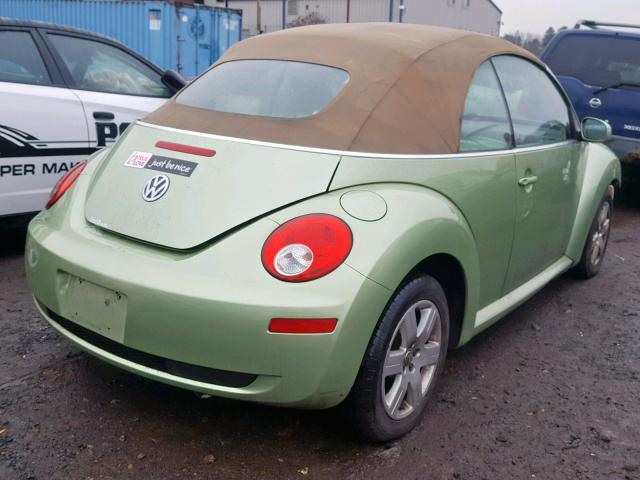 3VWRG31Y57M407194 - 2007 VOLKSWAGEN NEW BEETLE Yaşıl foto 4