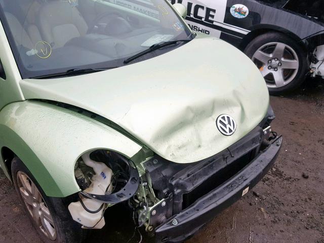 3VWRG31Y57M407194 - 2007 VOLKSWAGEN NEW BEETLE Yaşıl foto 9