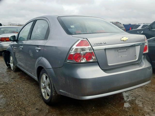 KL1TG566X8B072509 - 2008 CHEVROLET AVEO LT GRAY photo 3