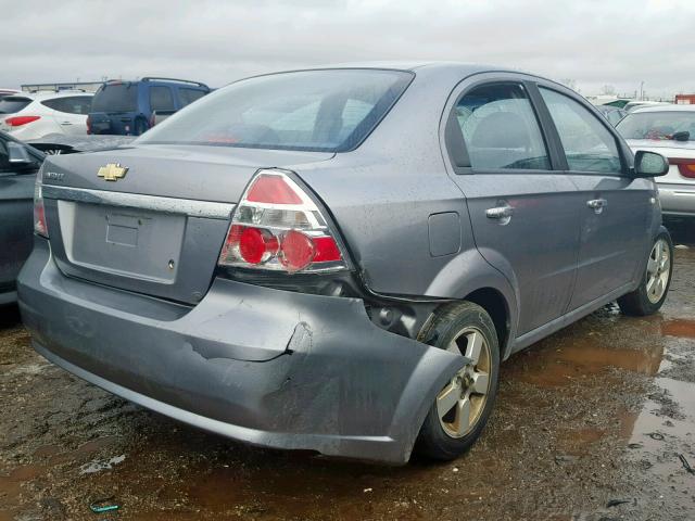 KL1TG566X8B072509 - 2008 CHEVROLET AVEO LT GRAY photo 4