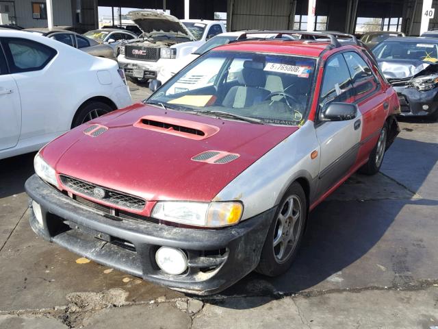 JF1GF4359XH812393 - 1999 SUBARU IMPREZA L RED photo 2