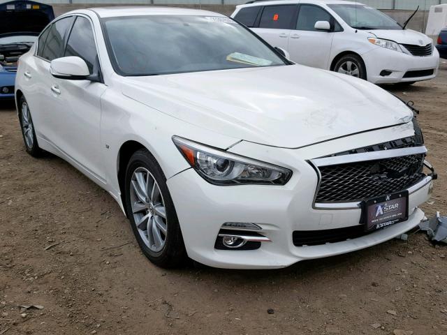 JN1BV7AP7FM348543 - 2015 INFINITI Q50 BASE WHITE photo 1